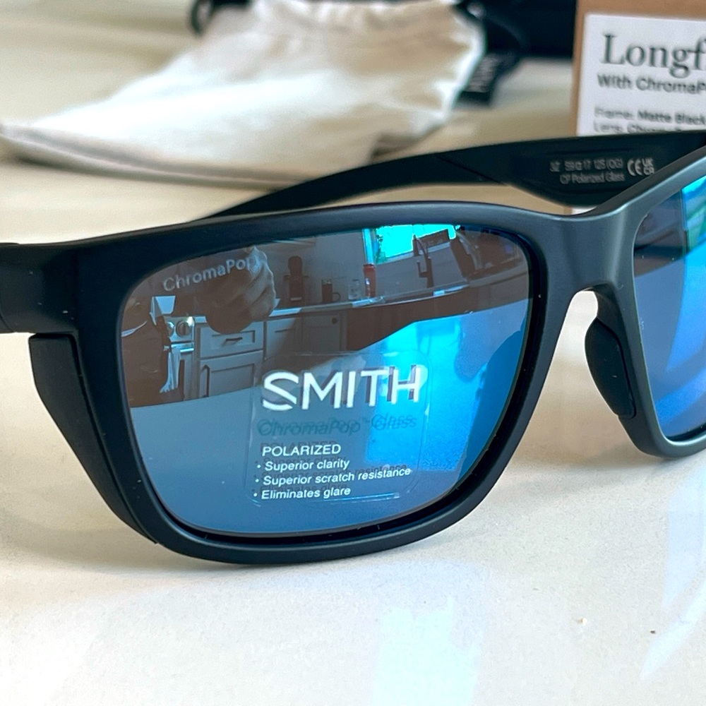 Smith Longfin Polarized Glass Sunglasses